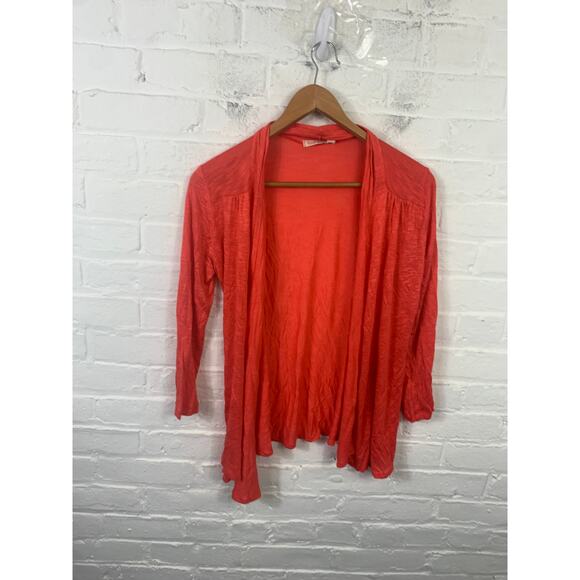 Fresh Produce Women's Open Front Cardigan Sweater Long Sleeve Orange Size Small - Picture 1 of 4